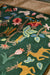 Sanderson sanderson forest of dean forest green 146907 Green Living Room Wool Rug.