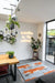 Woven Edge natural world fox Blue, Grey, Multicoloured, Orange Living Room Wool Rug.