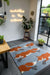 Woven Edge natural world fox Blue, Grey, Multicoloured, Orange Living Room Wool Rug.