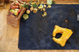 Origins sense french navy Blue, Navy Living Room Shaggy Rug.