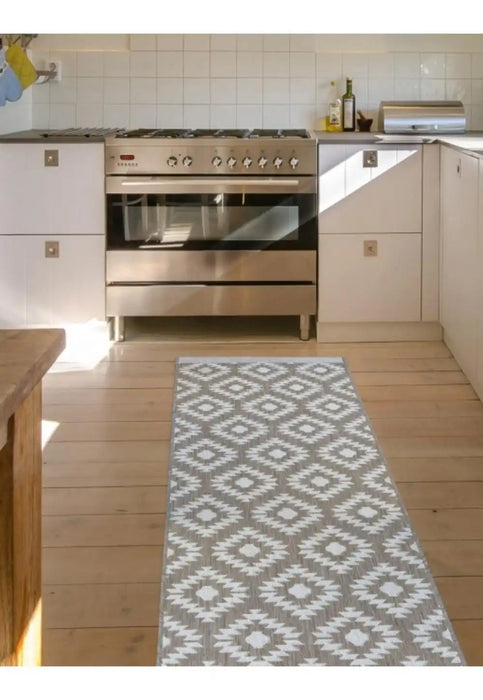 Homemaker county indoor outdoor geneva natural Beige Outdoor  Geometric Rug.