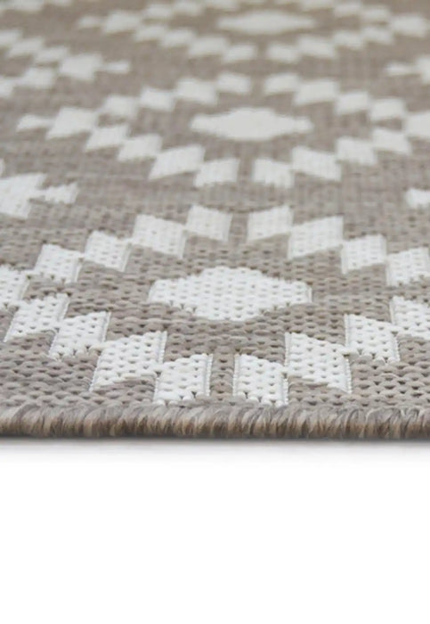 Homemaker county indoor outdoor geneva natural Beige Outdoor  Geometric Rug.