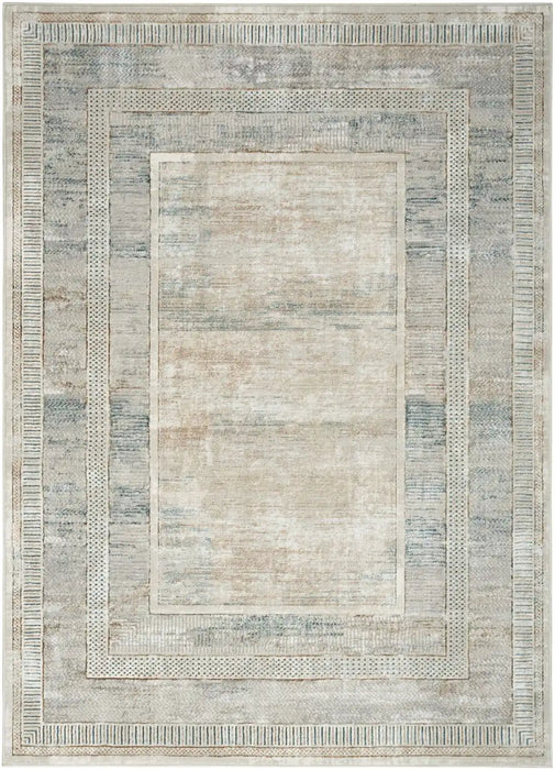 Nourison glitz gl07 ivory multi Ivory, Multicoloured Living Room Geometric Rug.
