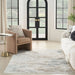 Nourison glitz glz 11 grey Grey Living Room Geometric Rug.