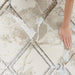 Nourison glitz glz02 ivory grey Grey, Ivory Living Room Geometric Rug.