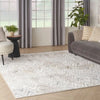 Nourison glitz glz05 multicolour Multicoloured Living Room Geometric Rug.