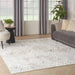 Nourison glitz glz05 multicolour Multicoloured Living Room Geometric Rug.