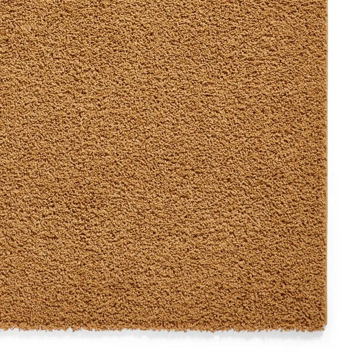 Think Rugs bali gold Yellow Living Room Shaggy Rug.