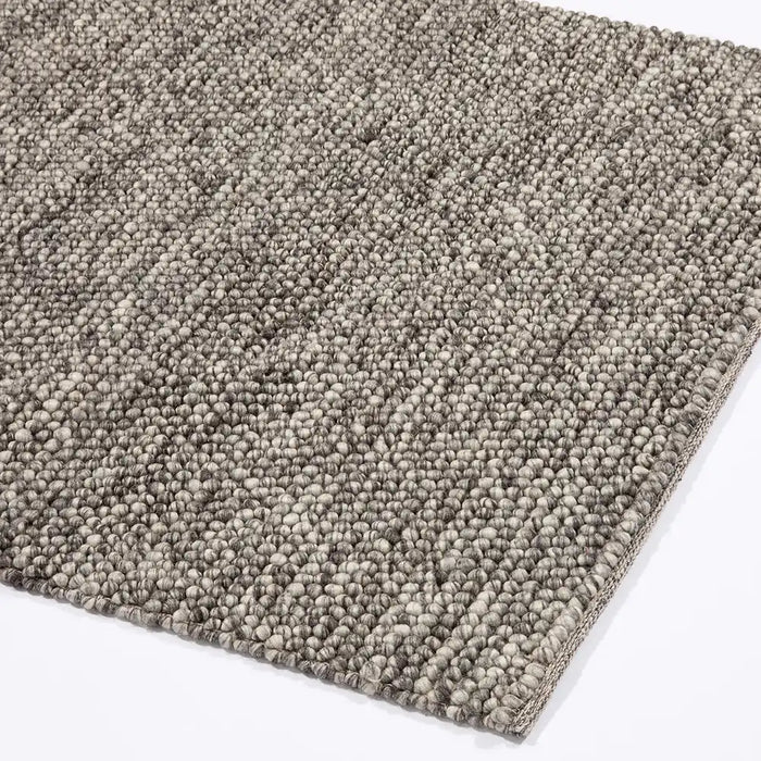 Esselle mayfair delilah grey black Grey Living Room Wool Rug.
