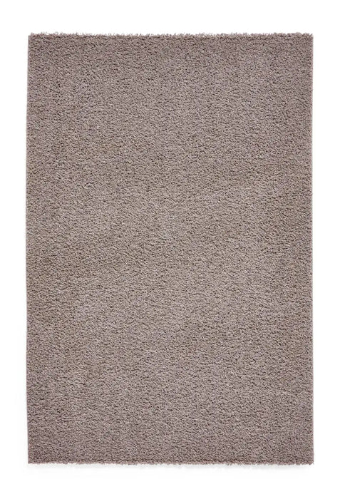 Think Rugs bali grey Grey Living Room Shaggy Rug.