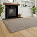 Think Rugs bali grey Grey Living Room Shaggy Rug.