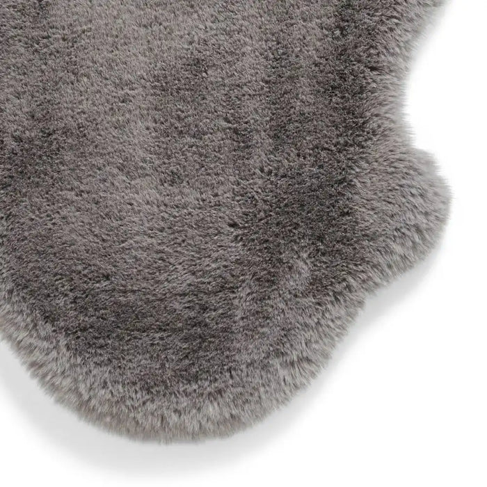 Think Rugs super teddy sheepskin grey Grey Living Room Shaggy Rug.