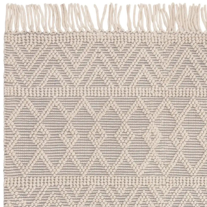 Asiatic asra grey Grey, Ivory Living Room Wool Rug.