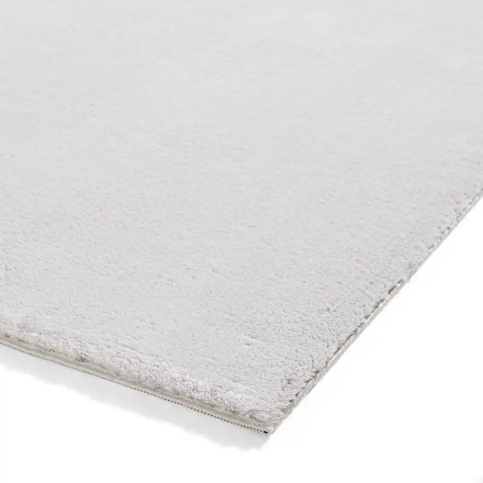 Think Rugs bay washable grey Grey Living Room Shaggy Rug.