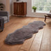 Think Rugs super teddy sheepskin grey Grey Living Room Shaggy Rug.
