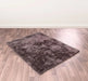 HMC whisper hmc grey Grey Living Room Shaggy Rug.