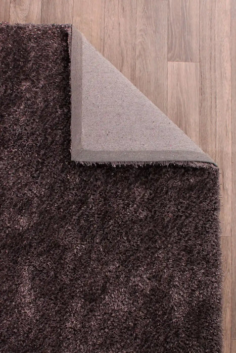 HMC whisper hmc grey Grey Living Room Shaggy Rug.