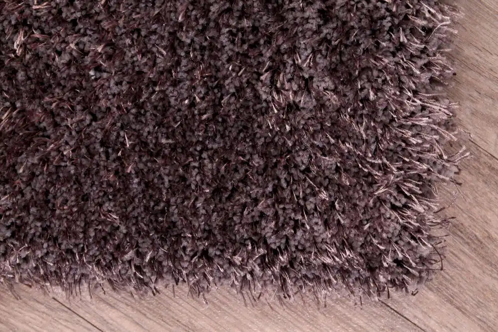 HMC whisper hmc grey Grey Living Room Shaggy Rug.