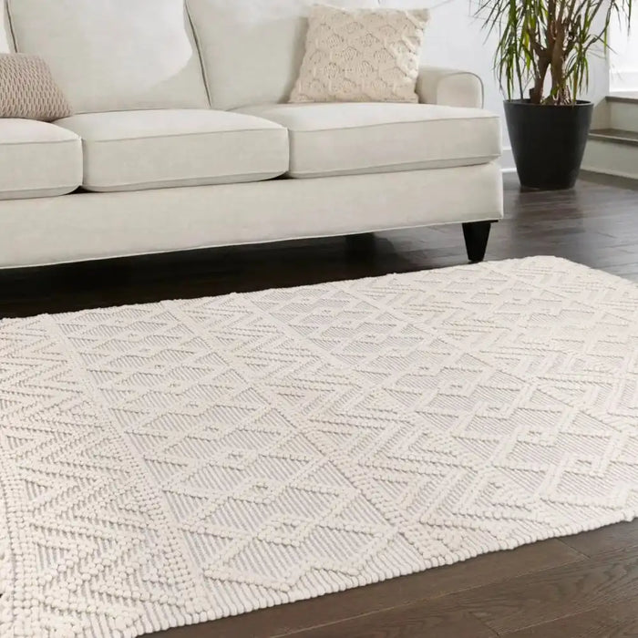 Asiatic asra grey Grey, Ivory Living Room Wool Rug.
