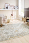 Origins vogue grey ochre Grey, Yellow Living Room  Rug.