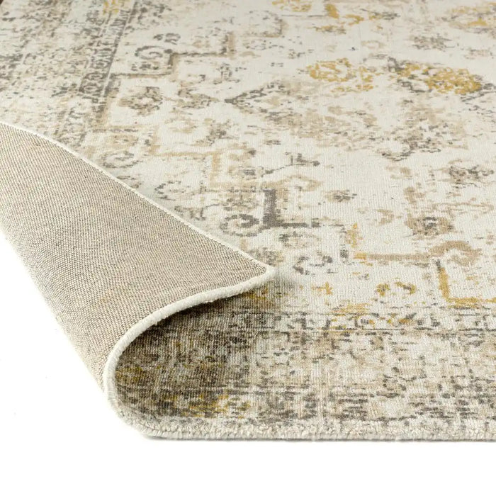 Origins vogue grey ochre Grey, Yellow Living Room  Rug.
