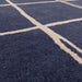 Asiatic albany asiatic grid marine Blue, Navy Living Room Geometric Rug.
