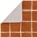Asiatic albany asiatic grid rust Orange Living Room Geometric Rug.