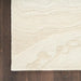Nourison graceful gru01 ivory Ivory Living Room Wool Rug.