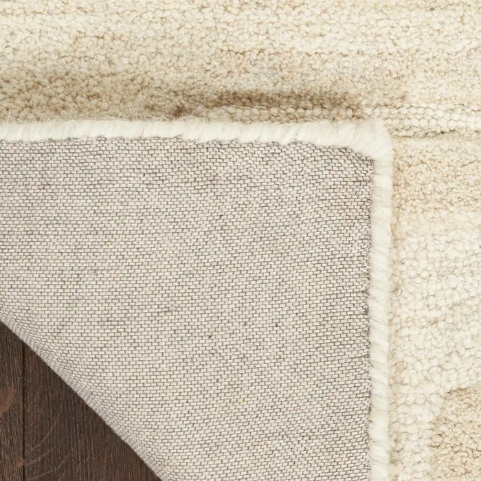 Nourison graceful gru01 ivory Ivory Living Room Wool Rug.