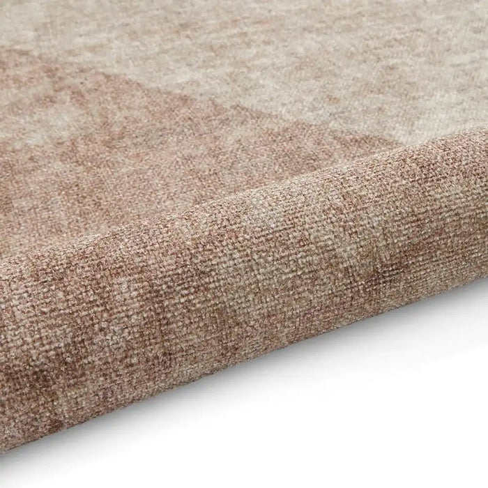 Think Rugs whisper think washable h1065 beige brown Brown, Beige Living Room Washable Rug.