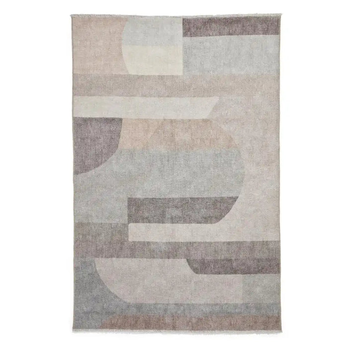 Think Rugs whisper think washable h1068 beige Beige Living Room Washable Rug.