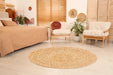 Esselle altrincham reverseable heaton circle woven jute Beige Living Room Natural Fibre Rug.