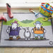 Hug Rug herdy hiker Grey, Multicoloured Outdoor  Washable Rug.
