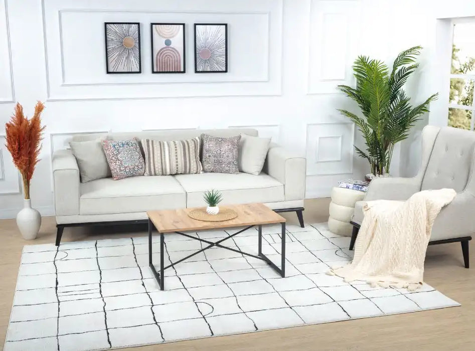 Surya feu hope 2312 white Ivory Living Room  Rug.