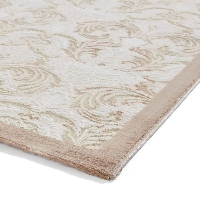 Think Rugs laurence llewelyn bowen imperial bronze Brown, Beige Living Room Floral Rug.