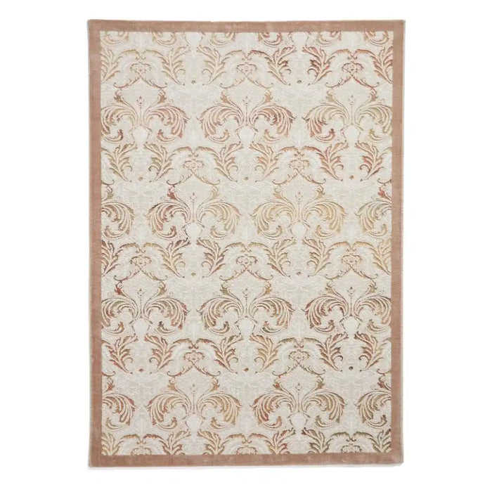 Think Rugs laurence llewelyn bowen imperial bronze Brown, Beige Living Room Floral Rug.