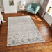 Think Rugs laurence llewelyn bowen imperial grey Grey Living Room Floral Rug.