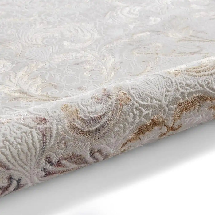 Think Rugs laurence llewelyn bowen imperial pearl Grey Living Room Floral Rug.