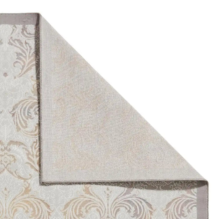 Think Rugs laurence llewelyn bowen imperial pearl Grey Living Room Floral Rug.