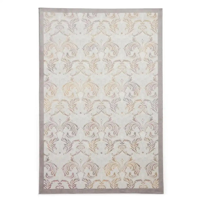Think Rugs laurence llewelyn bowen imperial pearl Grey Living Room Floral Rug.