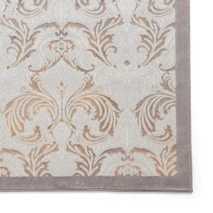 Think Rugs laurence llewelyn bowen imperial pearl Grey Living Room Floral Rug.