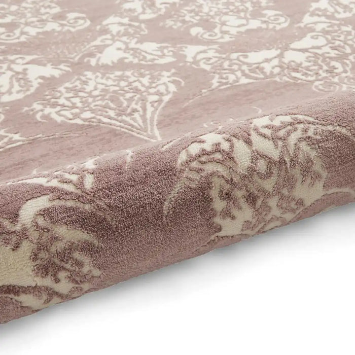 Think Rugs laurence llewelyn bowen imperial wine Red Living Room Floral Rug.