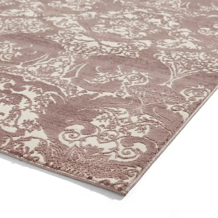 Think Rugs laurence llewelyn bowen imperial wine Red Living Room Floral Rug.