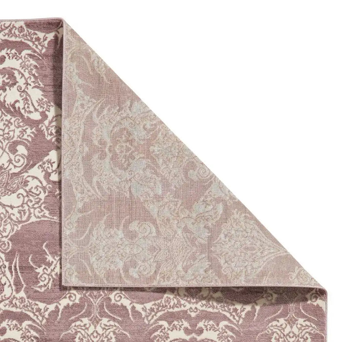 Think Rugs laurence llewelyn bowen imperial wine Red Living Room Floral Rug.