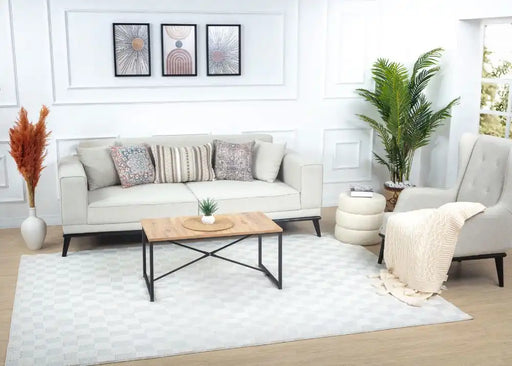 Surya feu irina 2306 white Cream Living Room  Rug.