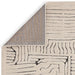 Asiatic valley ivory charcoal route Grey, Ivory Living Room Geometric Rug.