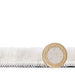 Think Rugs bay washable ivory Ivory Living Room Shaggy Rug.