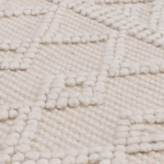 Asiatic asra ivory Ivory Living Room Wool Rug.
