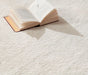 Origins washable faux fur ivory Ivory Living Room Shaggy Rug.