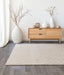 Asiatic elm ivory Ivory Living Room Wool Rug.